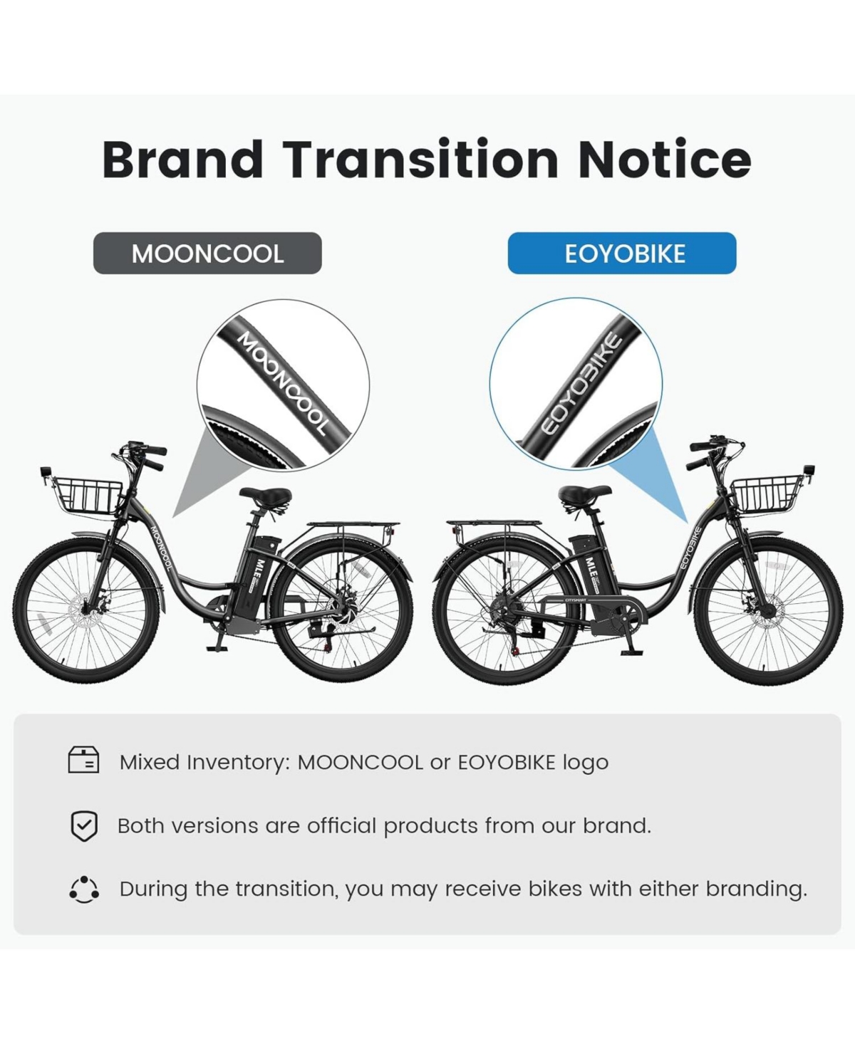 Mooncool 350W Electric Commuter Bike for Adults