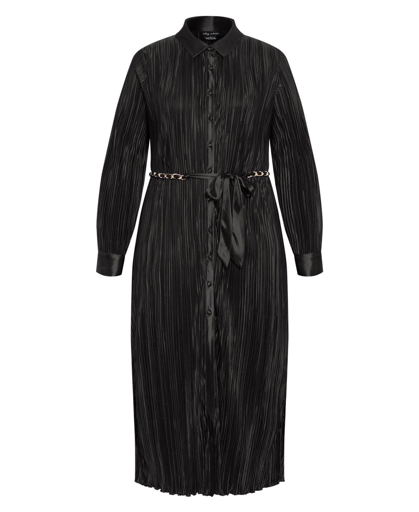 Женское платье CITY CHIC Plus Size Andi Maxi, цвет: Чёрный — фото 3