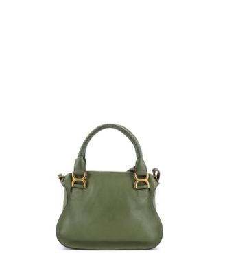 Small Marcie Satchel Leather