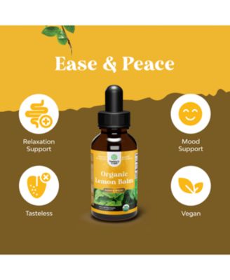 Organic Lemon Balm Liquid, Mood Support and Digestive Health, Nature's Craft, 30mL