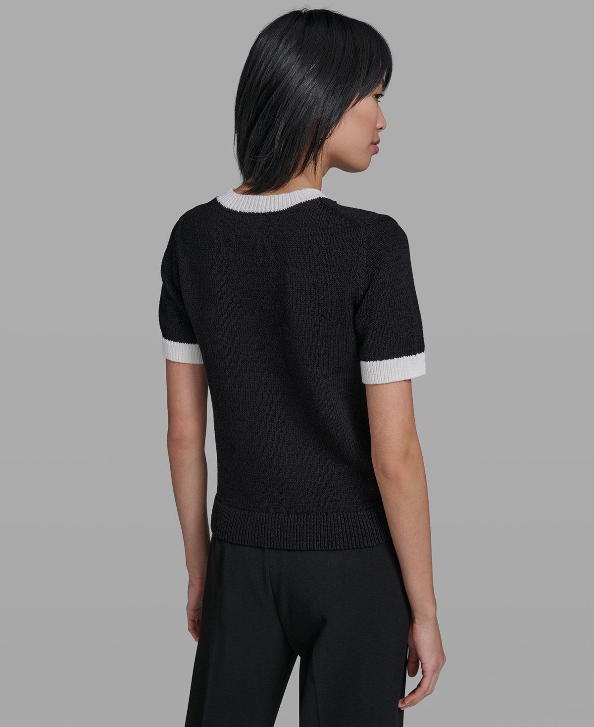 Karl Lagerfeld Paris Petite Crewneck Sweater