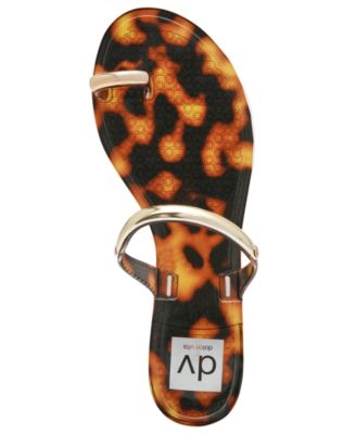 Women's Ivonna Embellished Toe Ring Jelly Flat Sandals