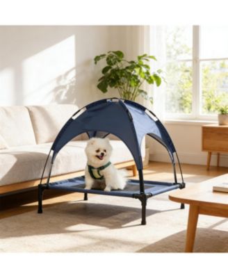 Portable Elevated Dog Cot - Cooling Pet Bed with Breathable Mesh