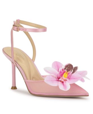 Women's Vilyria Orchid Embellished Mid-Heel Pumps