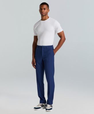 Men's Slim-Fit Flat Front Dress Pants