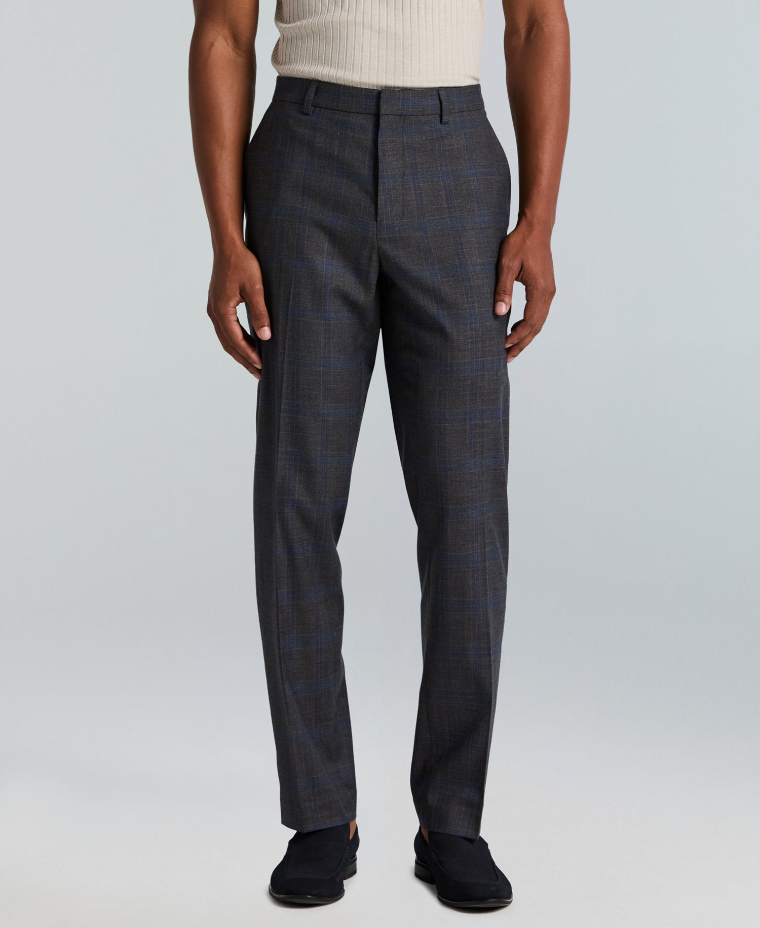 Perry Ellis Portfolio Men's Slim-Fit Flat Front Dress Pants only .49: eDeal Info