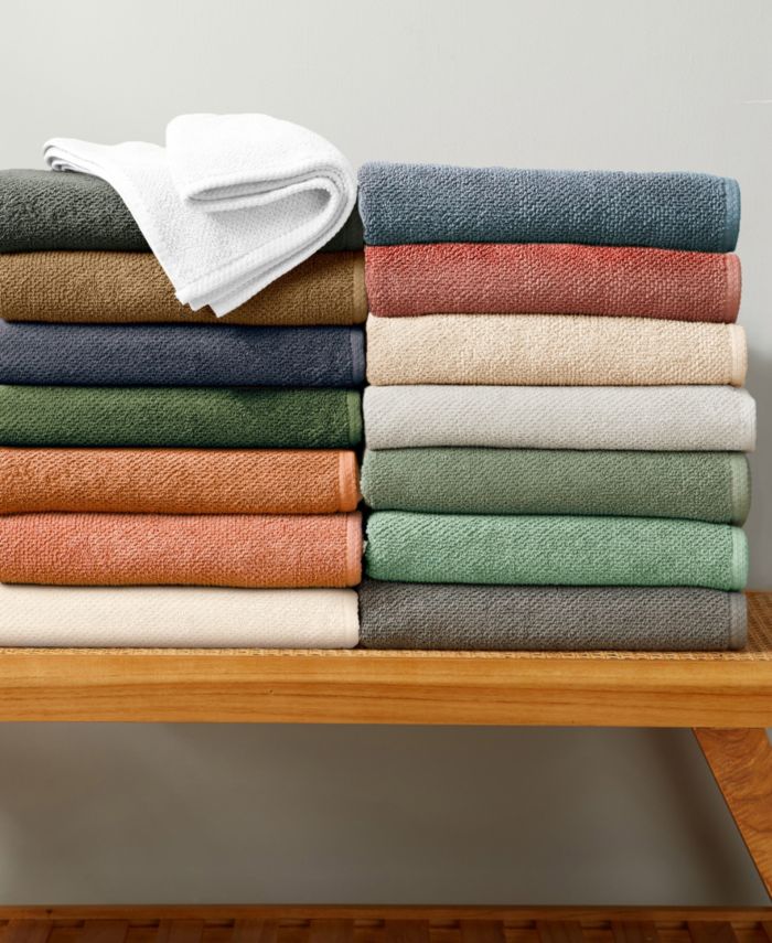 Linery Co. 100 Cotton Textured 2 Piece Oversized Bath Sheet Set 35 X 68
