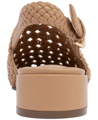 Women's Mateson Woven Block Heel Slingback Flats