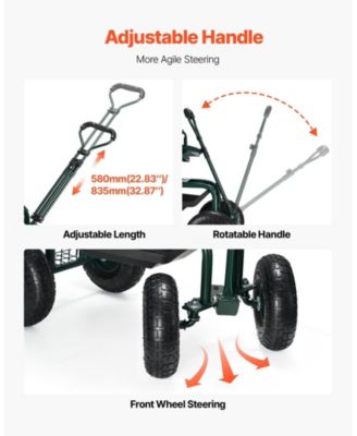 Adjustable Garden Stool with 360° Swivel Seat & Ergonomic Backrest