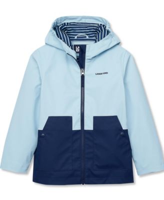 Girls Water Resistant Hooded Slicker Rain Jacket