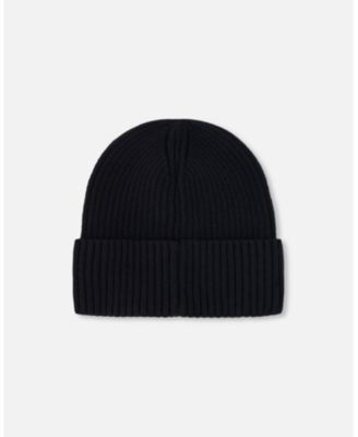 Kids Unisex Knit Hat Black - Toddler|Child
