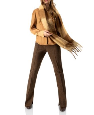 Women's Straight-Leg Trousers with Side Slits