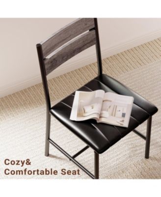 29.1" W Dining Table Set for 2, Small Kitchen Table with Upholstered Chairs