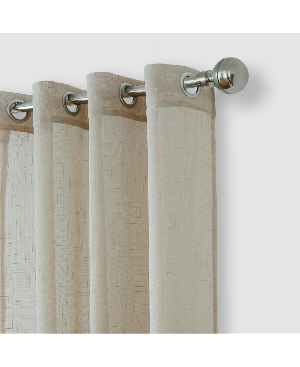 Elrene Home Fashions Carmen Sheer Extra Wide Indoor Outdoor Sheer Window Curtain