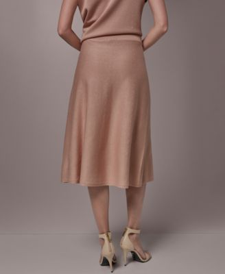 Women's Sequin Detail Midi Skirt