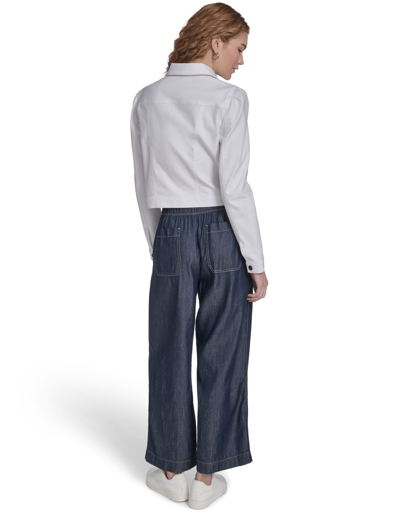 Женская куртка Nautica Jeans Classic Denim Trucker, цвет: Белый — фото 5