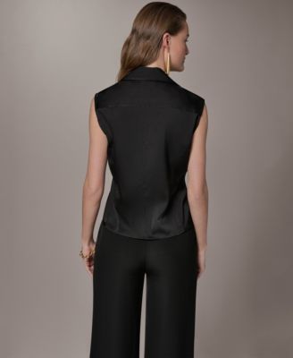 Petite Button-Front Shirt