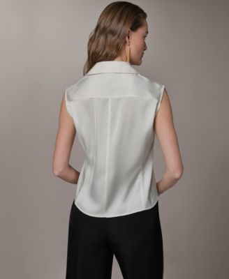 Petite Button-Front Shirt