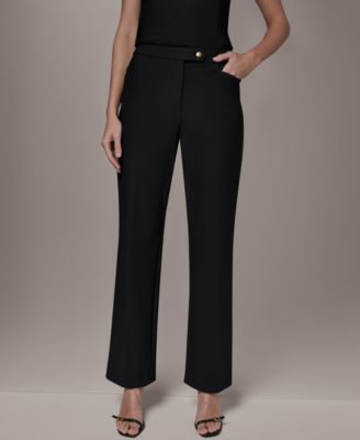 Petite Mid-Rise Boot Leg Pants