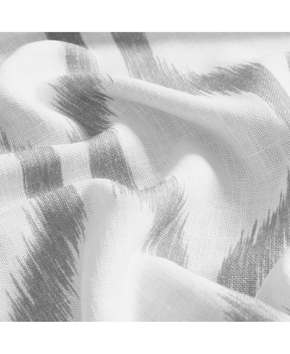 Elrene Home Fashions Renzo Ikat Geometric Linen Room Darkening Window Curtain