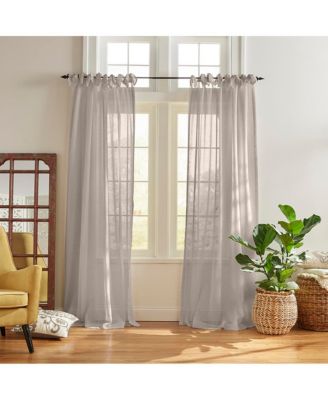 Vienna Tie-Top Sheer Window Curtain