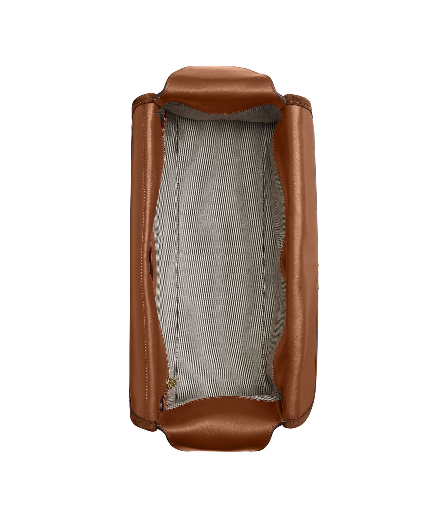 Женская сумка COACH Haversack Large Suede Turnlock Shoulder, цвет: Латунный / Коричневый — фото 4