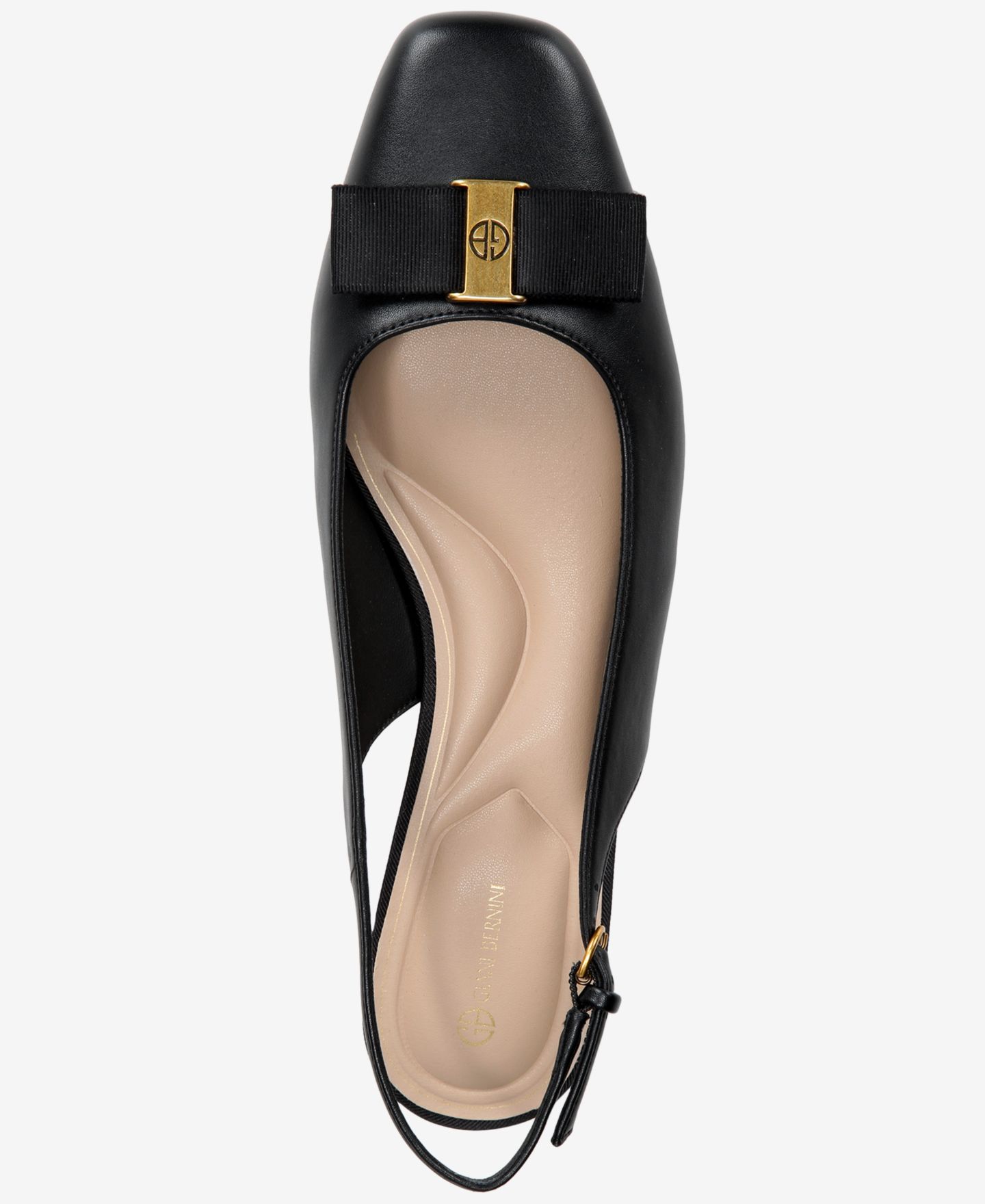 Женские туфли Giani Bernini Battah Block Heel Slingback Pumps, цвет: Чёрный — фото 9