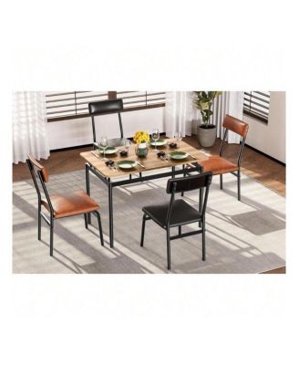 Kitchen Table 5 Piece Dining Table Set For 4 Kitchen Table and Chairs Set for Dining Room