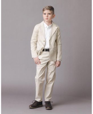Toddler Boys Linen Suit Pant