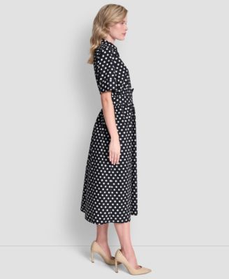 Women's Collared Midi Shirt Dress