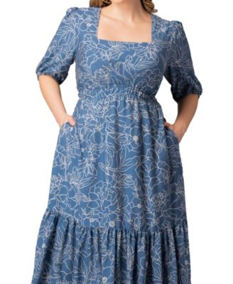 Women's Plus Size Bailey Square Neck Maxi Dress