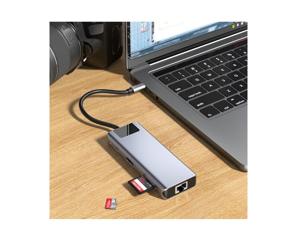 Risokeys 6-in-1 Usb-c Hub with 4K Hdmi, 100W Pd Charging & 5Gbps Usb 3.0, Ideal for MacBook, iPad Pro & Laptop Users