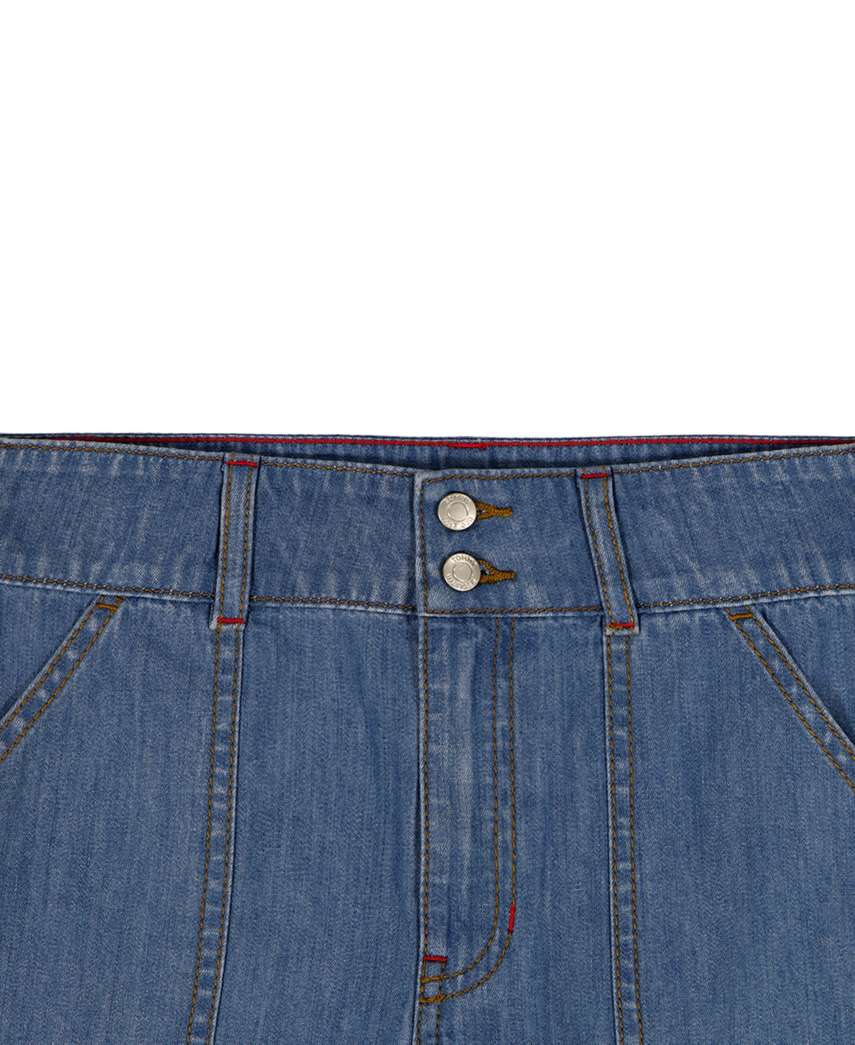 Tommy Hilfiger Girls' 7-16 Seam Slit Denim Shorts