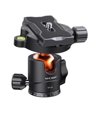 KandF Concept KF Concept KF-25 Series 25mm AL Alloy Panoramic Ball Head, 17.6 lbs Load