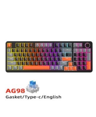 RISOKEYS Mechanical Keyboard 98-Key Wired, Hot-Swappable Gasket Mount ...