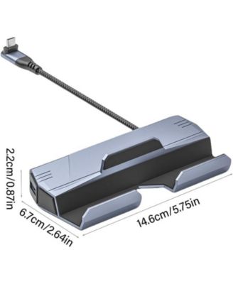 6-in-1 USB-C Hub with 4K HDMI, 100W PD, Gaming-Friendly Multiport Adapter, Ideal for Steam Deck, ROG & Laptop Gamers