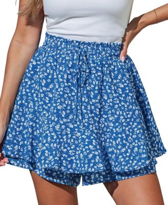 Women's Front Tie Ruffled A-Line Skirt
