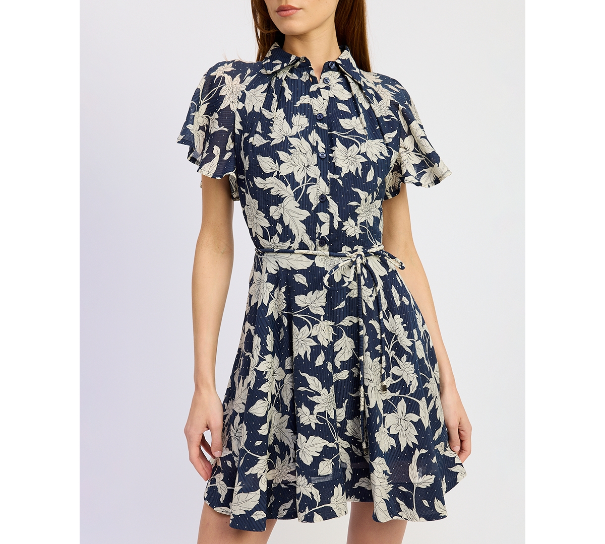 En Saison Women's Madeline Collared Mini Dress