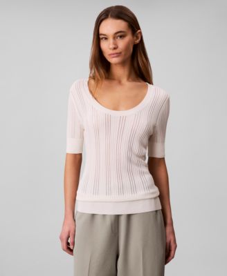 Women's Gauge Short-Sleeve Sweater