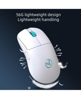 Dual-Mode Wireless Gaming Mouse, Lightweight, 10000 DPI Adjustable, 2.4G+Wired, Rechargeable, for PC, Laptop, Mac,for Gamers