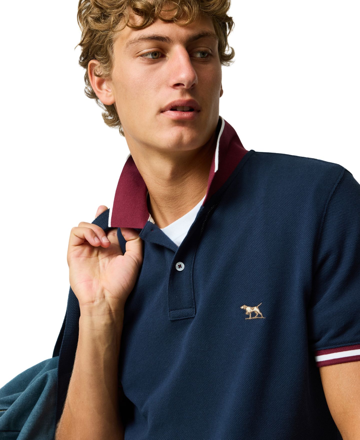 Мужское поло Rodd & Gunn New Lynn Sport Fit Polo Shirt, цвет: Eclipse — фото 3