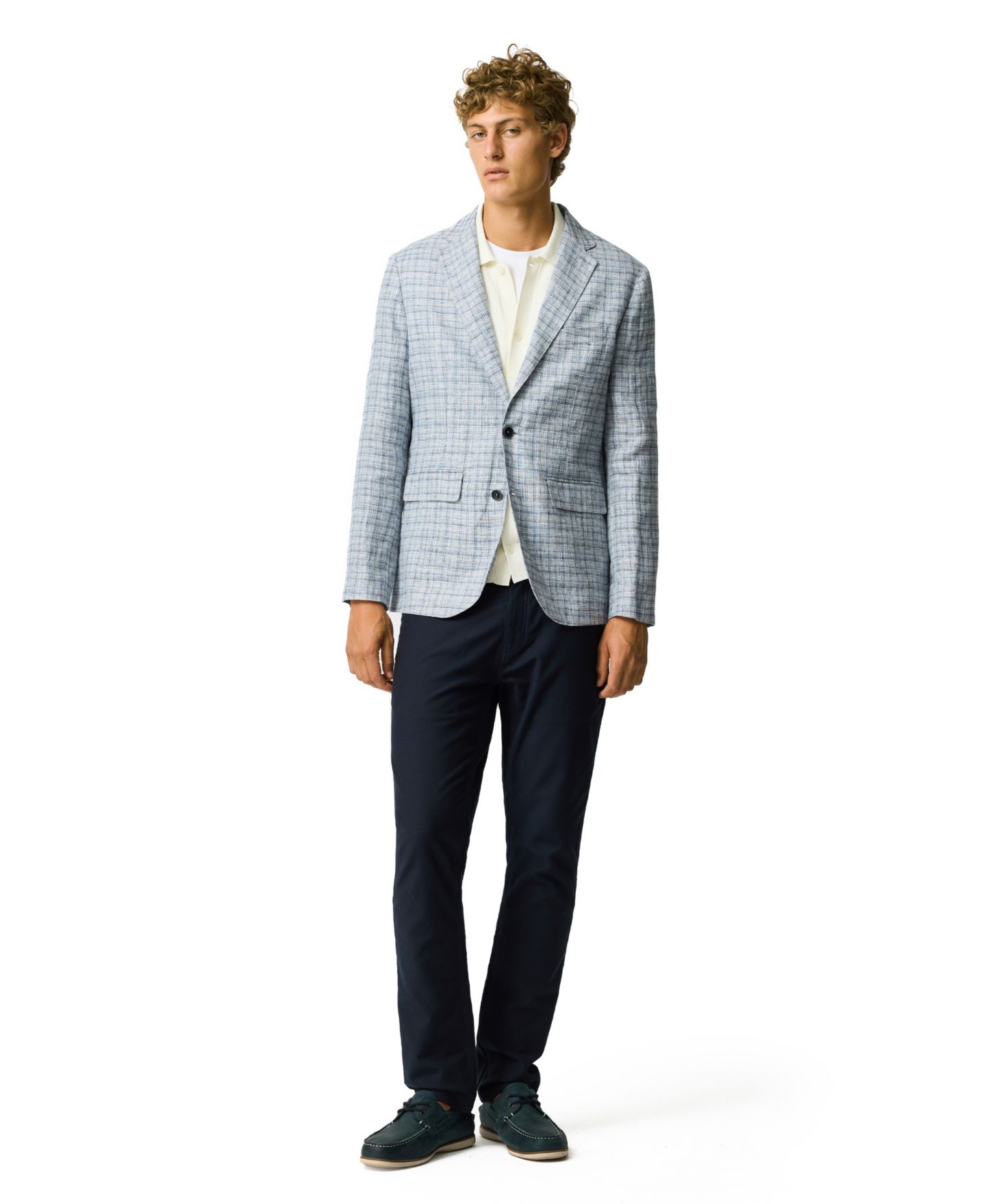 Мужской пиджак Rodd & Gunn Charterhouse Sport Fit Linen Blazer, цвет: Индиго — фото 6