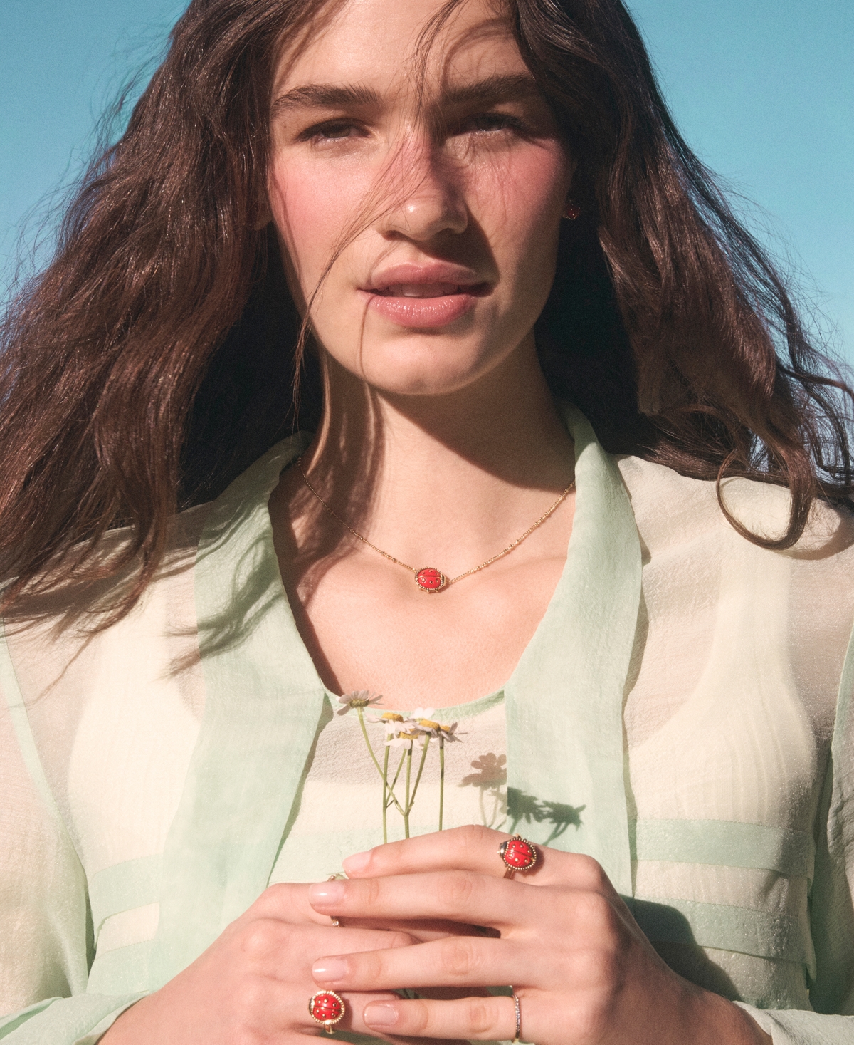 Kendra Scott 14k Gold Over Brass Lady Bug Short Pendant Necklace