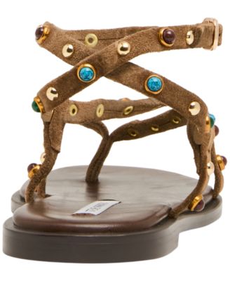 Women's Mathis Embellished Strappy Flat Sandals