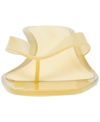 Women's Tracie-J Kitten-Heel Jelly Thong Sandals