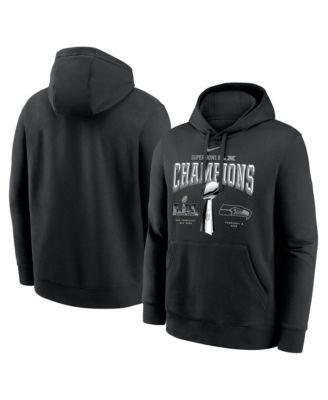 Men's Black Seattle Seahawks Super Bowl LX Champions Locker Room Trophy Collection Hoodie