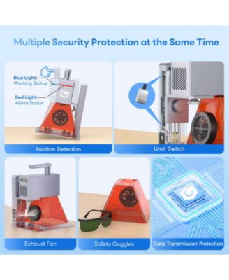 Nano Portable Laser Engraver: 5000mm/s Speed, 0.01mm Precision, Cuts 6mm Wood & 4.5mm Acrylic, LightBurn