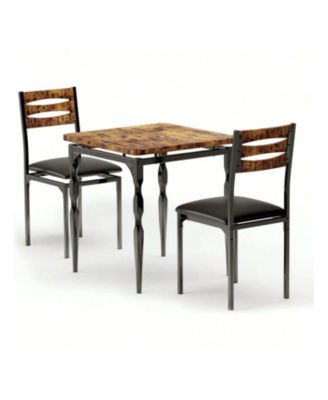 Kitchen Table Home Dining Table Set For 2 Dining Table And Chairs Set Of 2 for Dining Room, Home Office, Living Room
