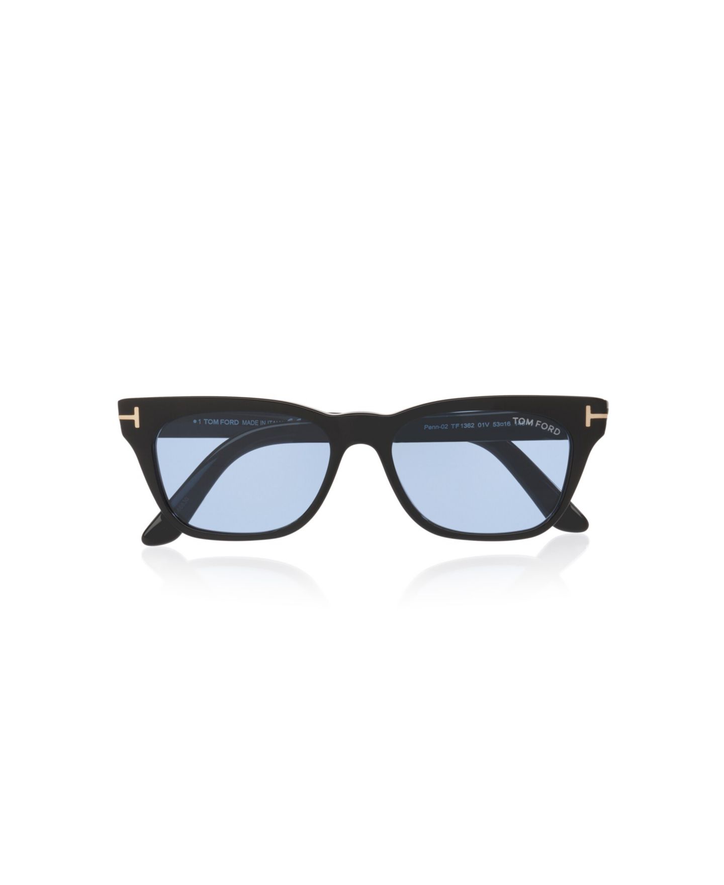 Солнцезащитные очки Tom Ford Unisex Rectangle Penn-02 Sunglasses, TR002274, цвет: Чёрный блестящий — фото 5