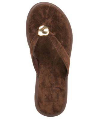 Women's Jaina Dome Embellished Flat Thong Sandals